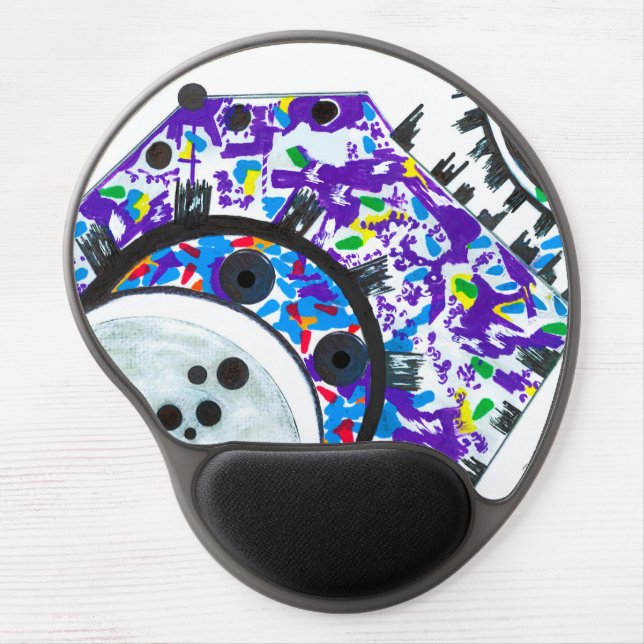 "Deco Cogs" Mouse Pad by MaryZimmermanDesigns (Front)