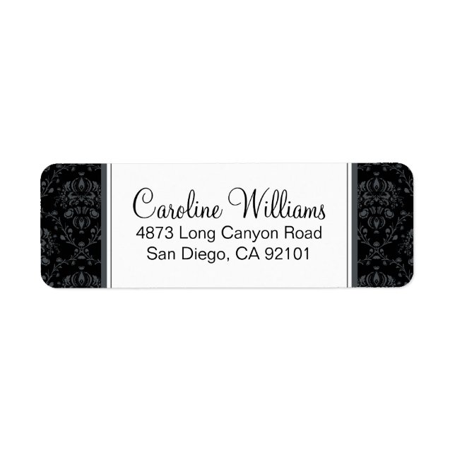 Deco Damask Label (Front)