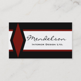 Deco Decor Rouge Design Company Business Card