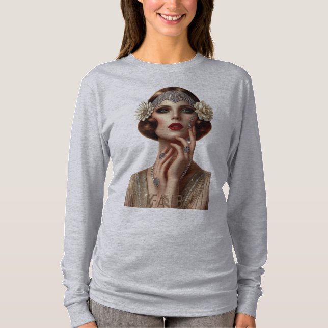 DECO DIVA SHIRT (GREY) (Front)