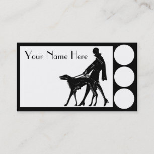 Deco Dog Walker Business Card