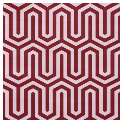 Deco Egyptian motif _ burgundy and pink Fabric