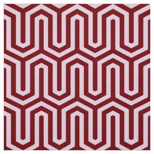 Deco Egyptian motif - burgundy and pink Fabric
