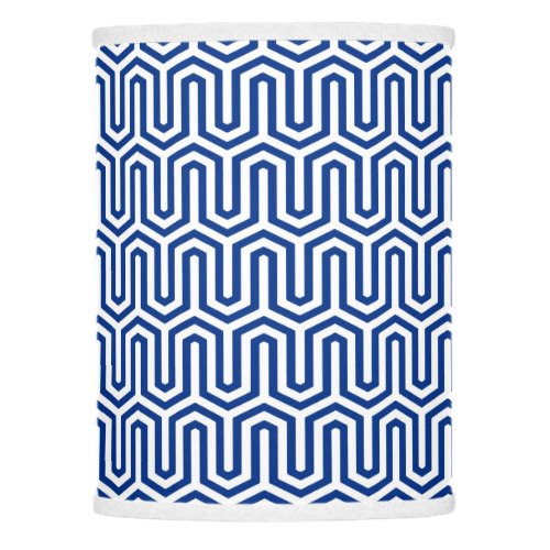 Deco Egyptian motif _ cobalt blue and white Lamp Shade