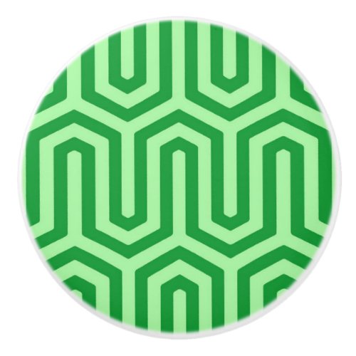 Deco Egyptian motif _ jade green Ceramic Knob