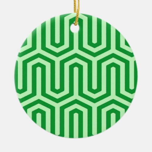 Deco Egyptian motif _ jade green Ceramic Ornament