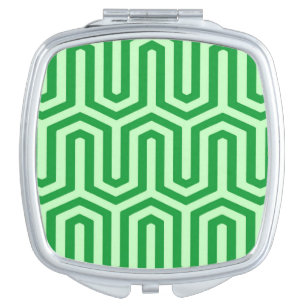 Deco Egyptian motif - jade green Makeup Mirror
