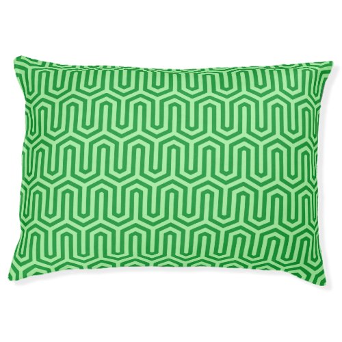 Deco Egyptian motif _ jade green Pet Bed