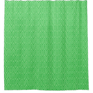 Deco Egyptian motif - jade green Shower Curtain