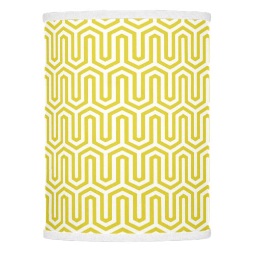 Deco Egyptian motif _ mustard gold and white Lamp Shade