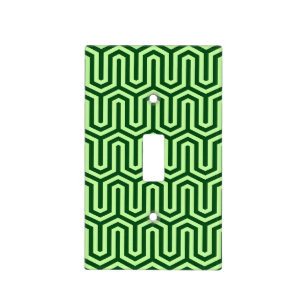 Deco Egyptian motif - pine green Light Switch Cover
