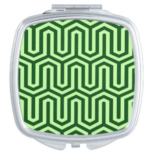 Deco Egyptian motif - pine green Makeup Mirror