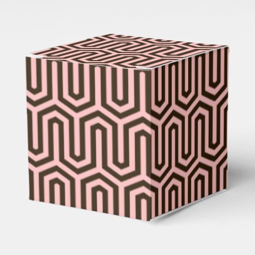 Deco Egyptian motif _ pink and chocolate Favor Boxes