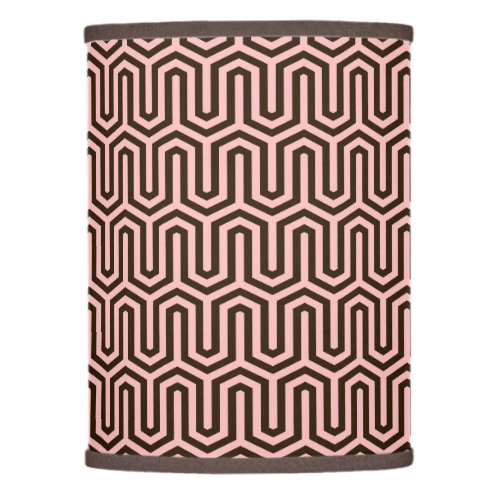 Deco Egyptian motif _ pink and chocolate Lamp Shade