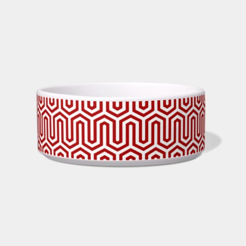 Deco Egyptian motif _ red and white Bowl