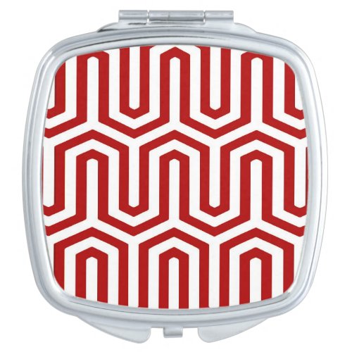 Deco Egyptian motif _ red and white Makeup Mirror