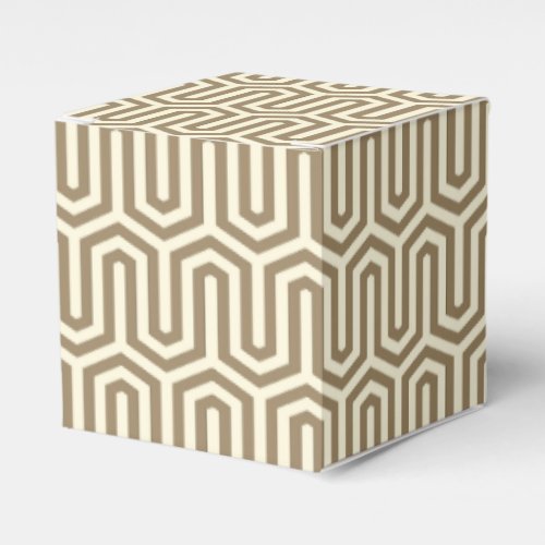 Deco Egyptian motif _ taupe and cream Favor Boxes