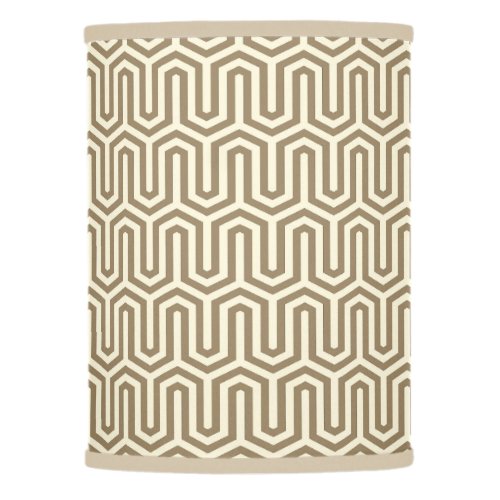 Deco Egyptian motif _ taupe and cream Lamp Shade