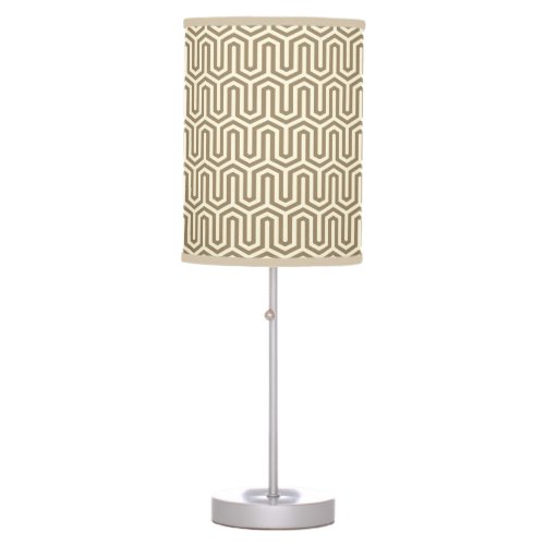 Deco Egyptian motif _ taupe and cream Table Lamp