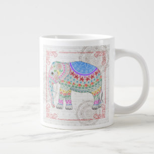 Deco Elephant Boho Style Mug