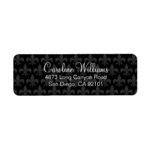 Deco Fleur De Lis Label