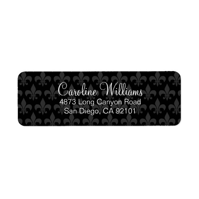 Deco Fleur De Lis Label (Front)
