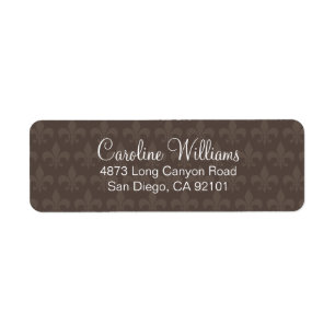 Deco Fleur De Lis Label