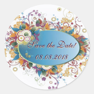 Deco floral ~ Save the date  Sticker