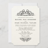 Deco Flourish Wedding Invitation (Front)
