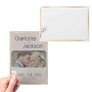 Deco Framed Vintage Wedding Photo Save the Date