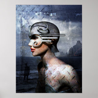 Deco Girl Poster
