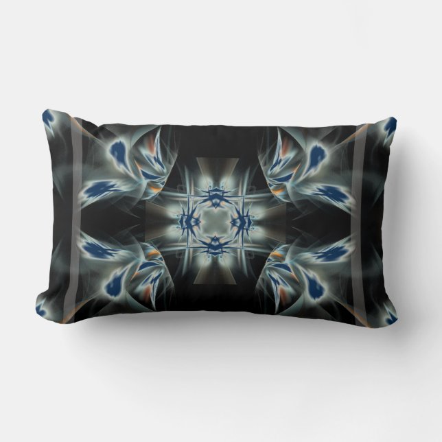 Deco Ikat Star Lumbar Pillow (Front)
