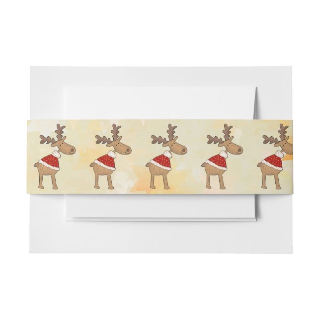 deco invitation belly band (Front Example)