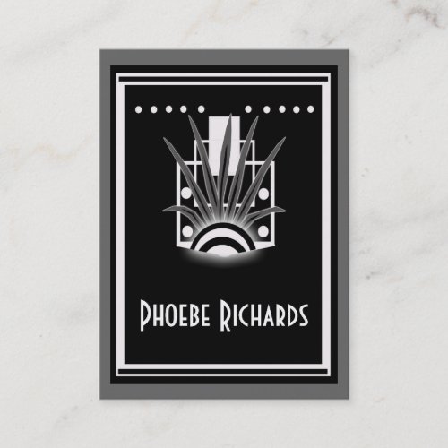 deco leaf business card