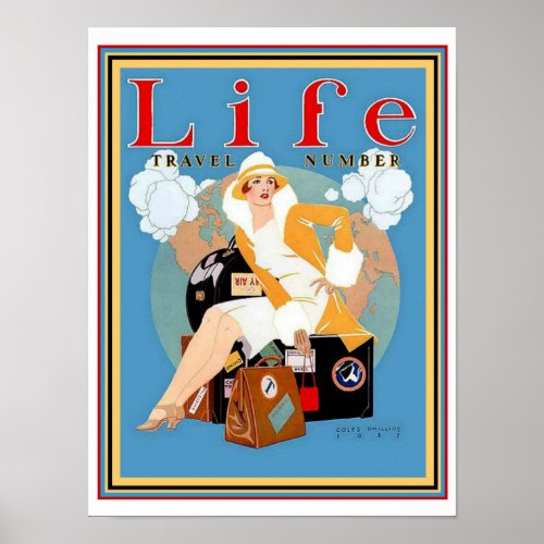 Deco Life Travel Cover_ Coles Phillips 12 x 16 Poster