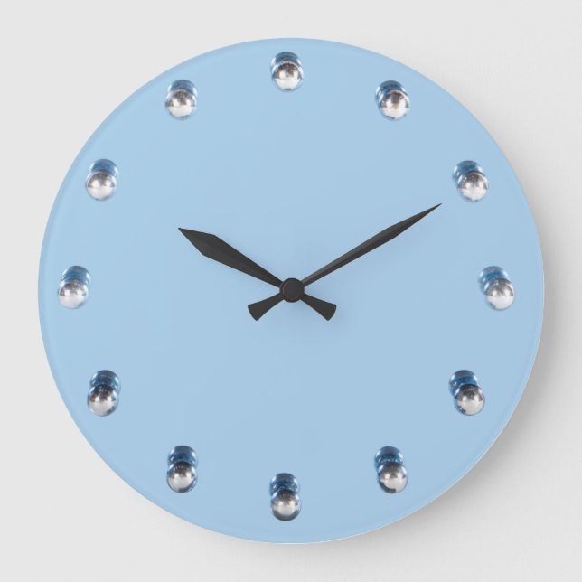 Deco Mirror Design Wall Clock (Front)