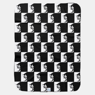 Deco Mod Woman Baby Blanket