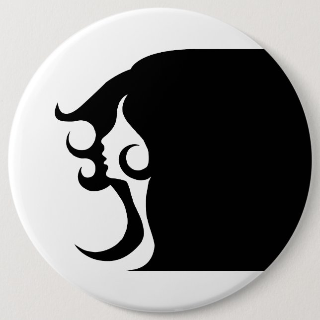 Deco Mod Woman Button (Front)