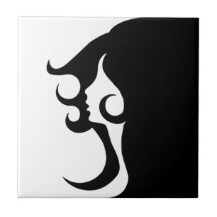 Deco Mod Woman Ceramic Tile