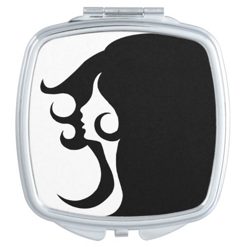 Deco Mod Woman Compact Mirror