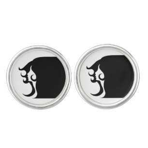 Deco Mod Woman Cufflinks