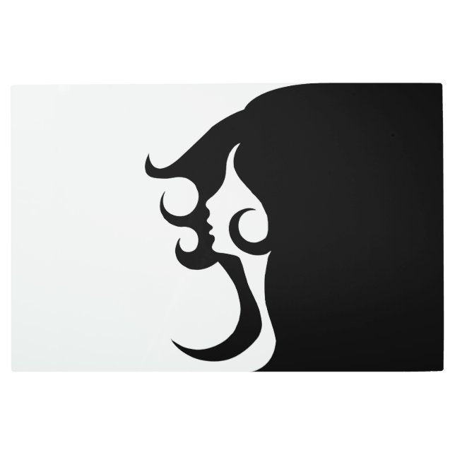 Deco Mod Woman Metal Print (Front)