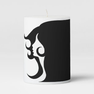 Deco Mod Woman Pillar Candle