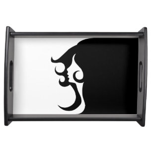 Deco Mod Woman Serving Tray