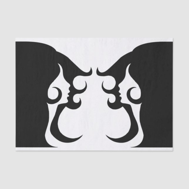 Deco Mod Woman Tissue Paper (Front)