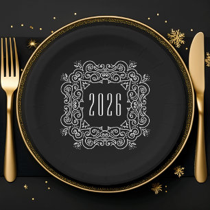 Deco New Year New Year's Eve Party Paper Plates