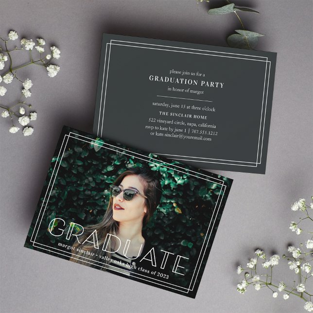 Deco Overlay | Photo Graduation Party Invitation (Creator Uploaded)