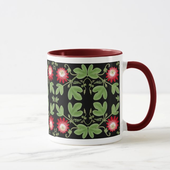 Deco Passion Flower Vines Mug (Right)