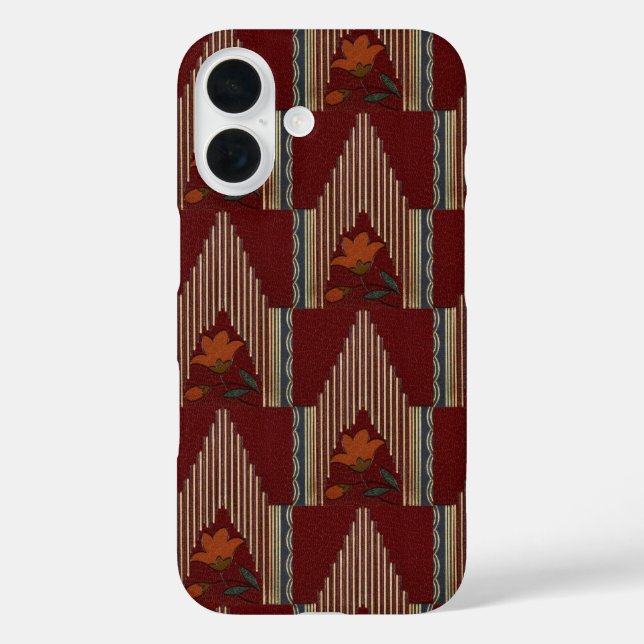 Deco Pattern With Flower And Spire Case-Mate iPhone Case (Back)
