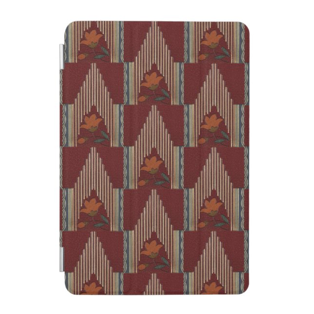 Deco Pattern With Flower And Spire iPad Mini Cover (Front)